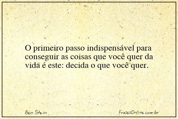 Frase de Ben Stein