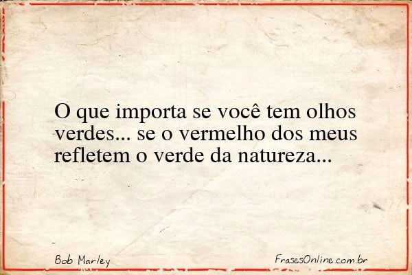 Frase de Bob Marley