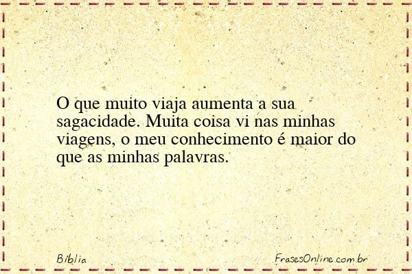 Frase de Bíblia