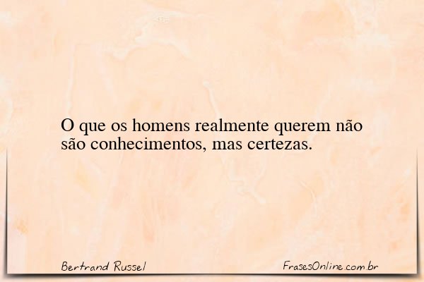Frase de Bertrand Russel