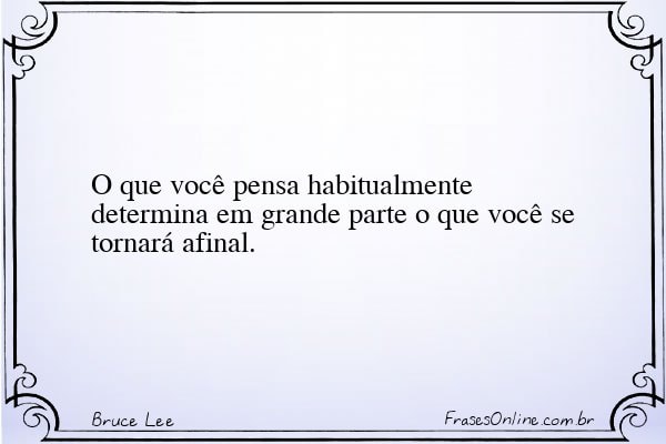 Frase de Bruce Lee