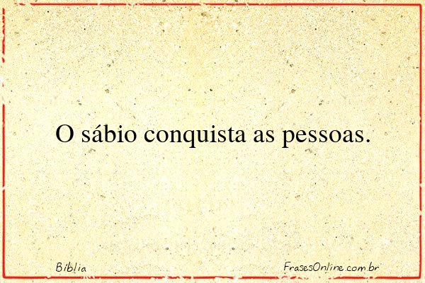 Frase de Bíblia