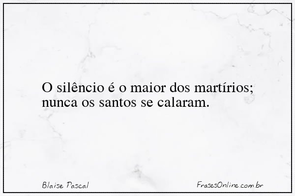 Frase de Blaise Pascal
