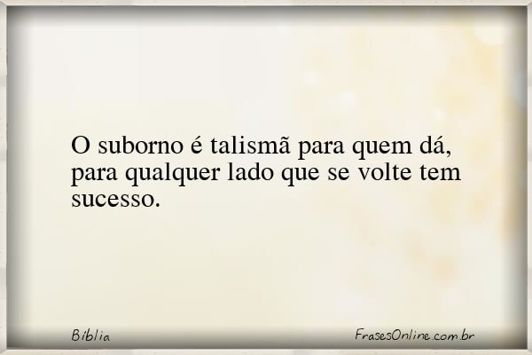 Frase de Bíblia