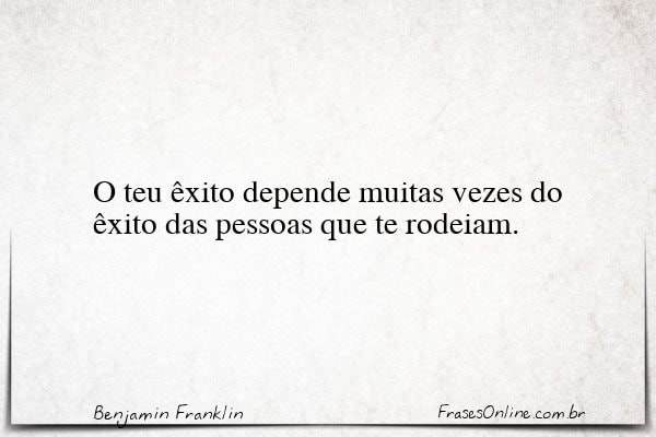 Frase de Benjamin Franklin