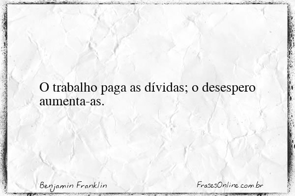Frase de Benjamin Franklin