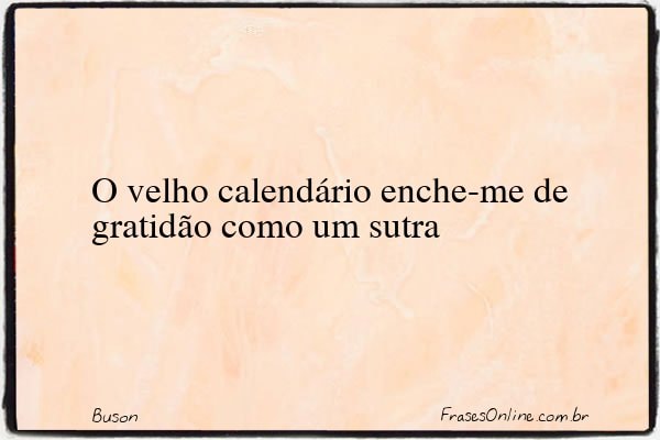Frase de Buson