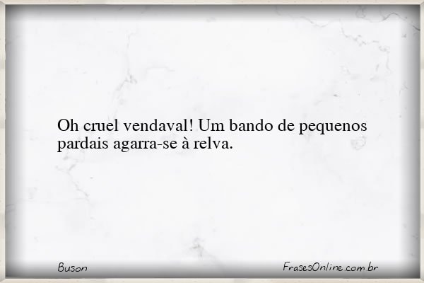 Frase de Buson