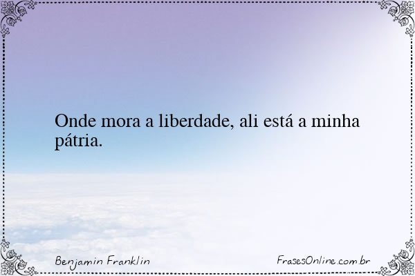 Frase de Benjamin Franklin