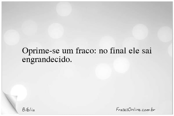 Frase de Bíblia