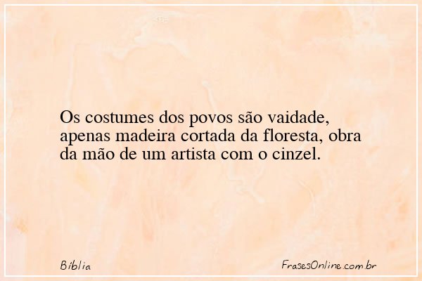 Frase de Bíblia