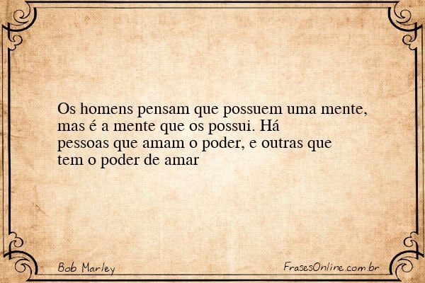 Frase de Bob Marley