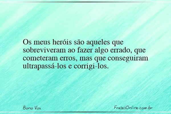 Frase de Bono Vox