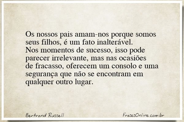 Frase de Bertrand Russell