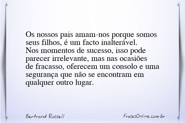 Frase de Bertrand Russell