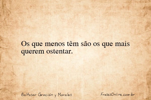 Frase de Baltasar Gracián y Morales