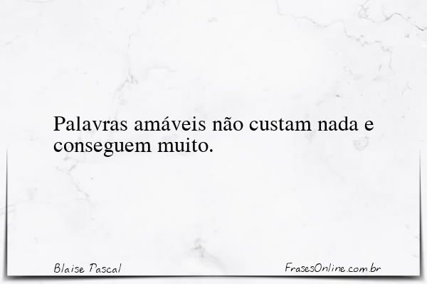 Frase de Blaise Pascal