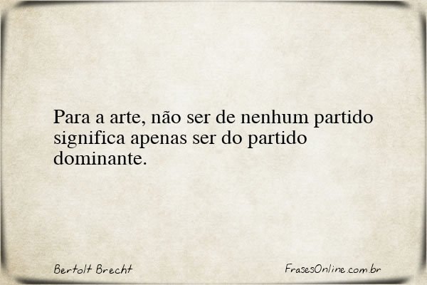 Frase de Bertolt Brecht