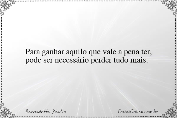 Frase de Bernadette Devlin
