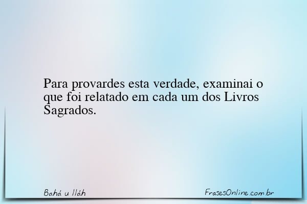 Frase de Bahá u lláh