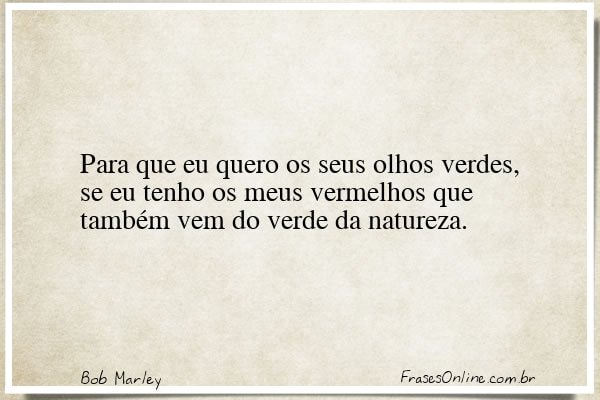 Frase de Bob Marley