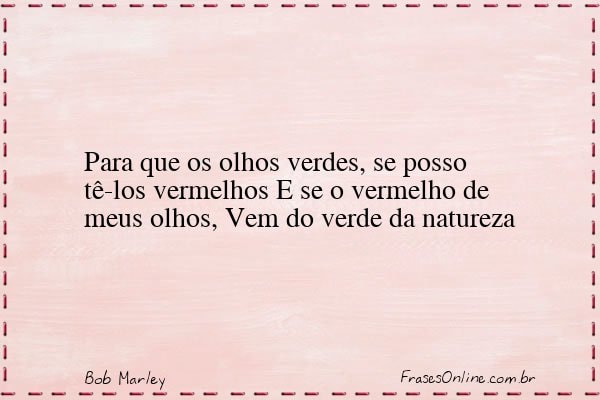 Frase de Bob Marley