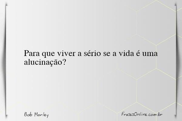 Frase de Bob Marley