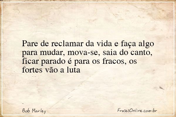 Frase de Bob Marley