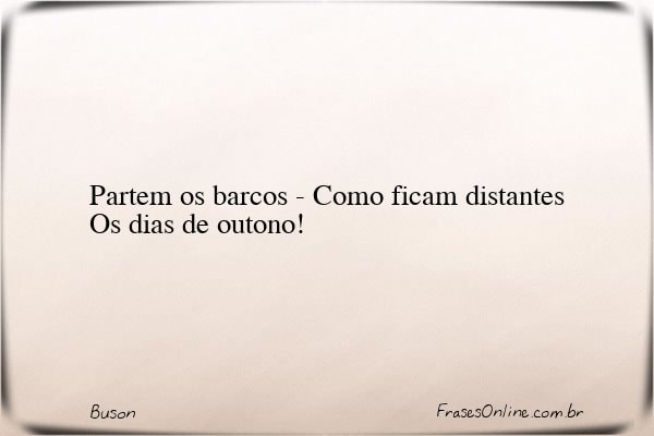 Frase de Buson