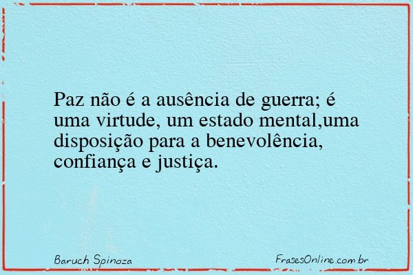 Frase de Baruch Spinoza