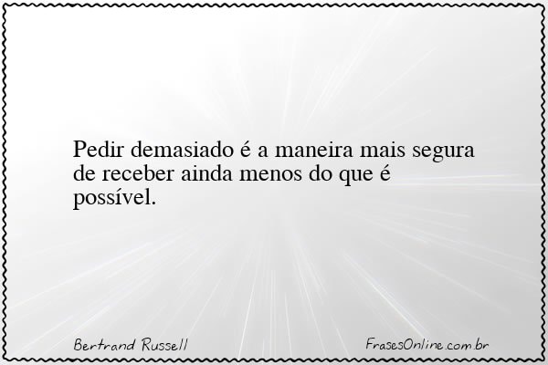 Frase de Bertrand Russell