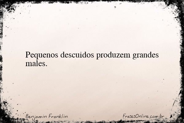 Frase de Benjamin Franklin