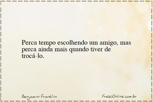 Frase de Benjamin Franklin