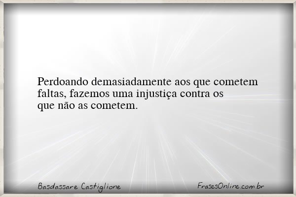 Frase de Basdassare Castiglione