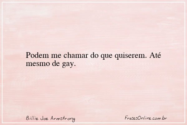 Frase de Billie Joe Armstrong