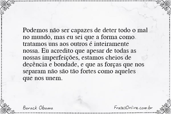 Frase de Barack Obama