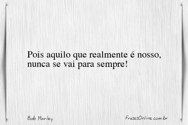 Frase de Bob Marley