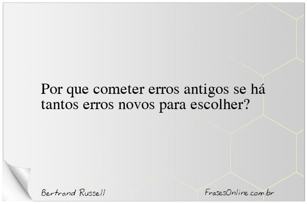 Frase de Bertrand Russell