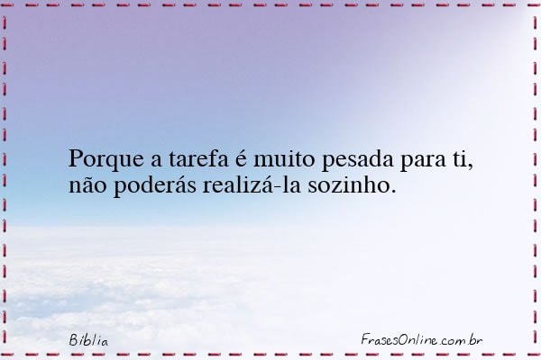 Frase de Bíblia
