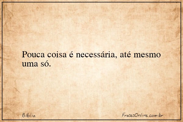 Frase de Bíblia