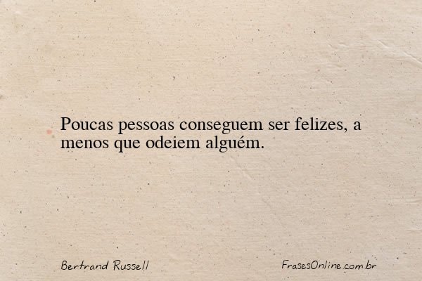 Frase de Bertrand Russell