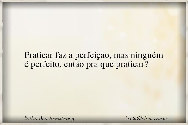 Frase de Billie Joe Armstrong