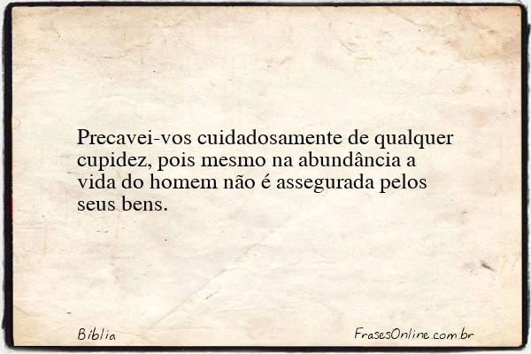 Frase de Bíblia