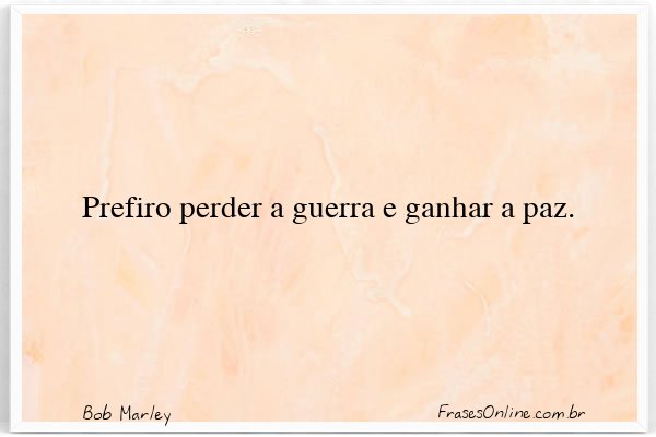 Frase de Bob Marley