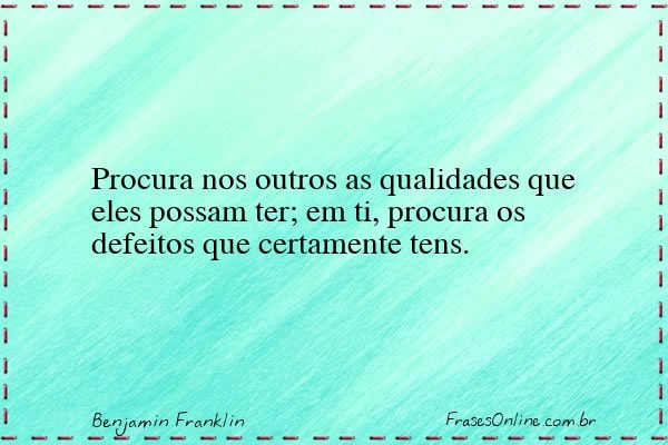 Frase de Benjamin Franklin