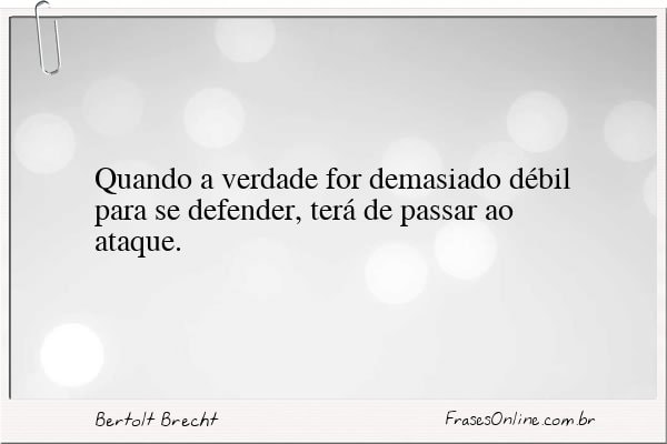Frase de Bertolt Brecht