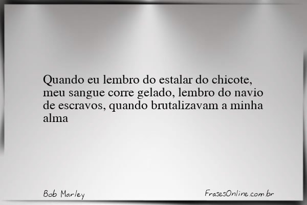 Frase de Bob Marley