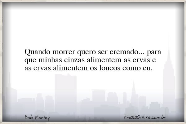 Frase de Bob Marley