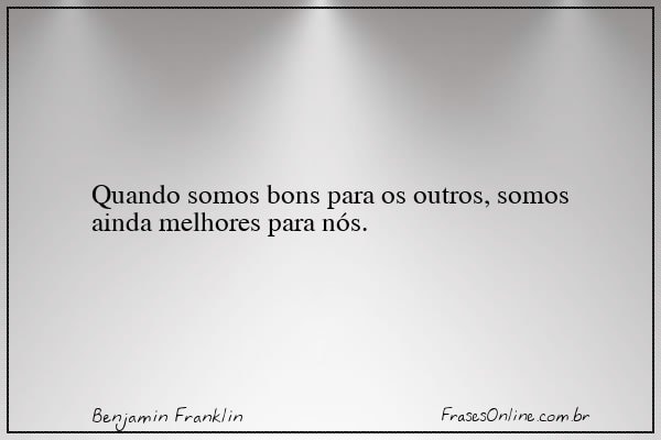 Frase de Benjamin Franklin