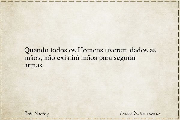Frase de Bob Marley